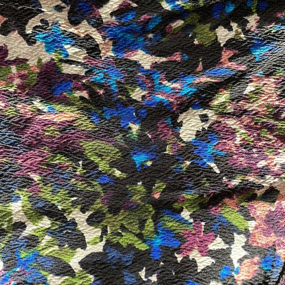 Tracy Reese cropped floral silk blouse size M - Picture 2 of 8